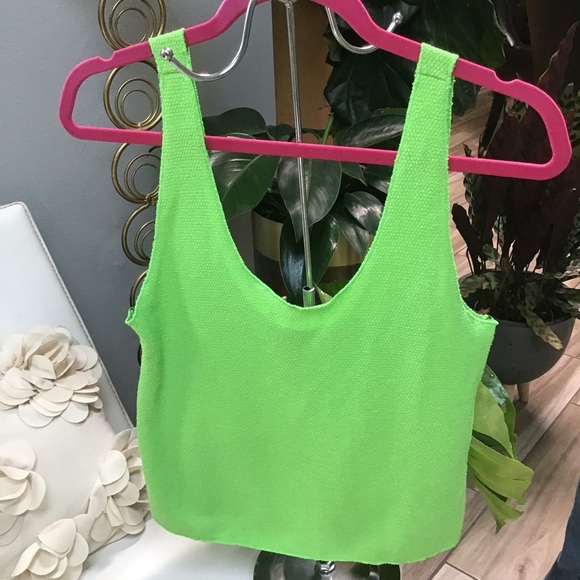Zara green crop top NWT - Picture 3 of 7